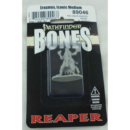 Image of Reaper Bone Pathfinder Erasmus Iconic Medium Fantasy Miniature RPR89046