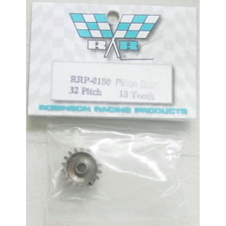 Image of 18 Tooth, 32 Pitch 1/8 Bore Pinion Gear by Robinson Racing RRP0180 18T 32P