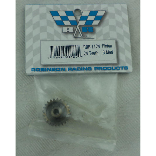 Image of Robinson Racing 24T 0.6Mod METRIC Pinion Gear RRP1124 (3.2mm Shaft)
