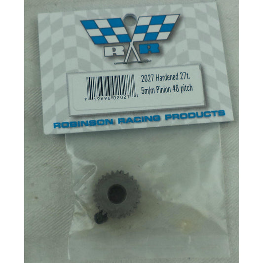 Image of 27T 48P 27 Tooth 48 Pitch 5mm Shaft Hardened Steel Pinion Gear Robinson RRP2027