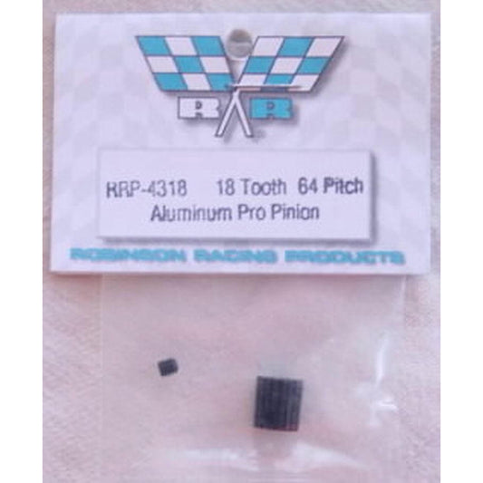 Image of 18 Tooth 64 Pitch Pro Aluminum Pinion Gear RRP4318 18T 64P 3.2mm Bore