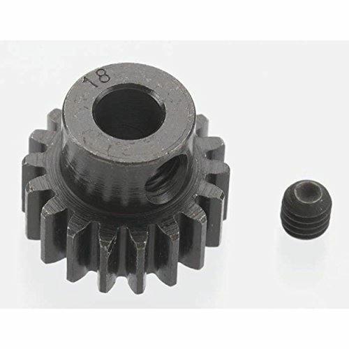 Image of Robinson Racing Blackened Steel 32P 18T 5mm Bore Pinion Gear RRP8618 (0.8M)