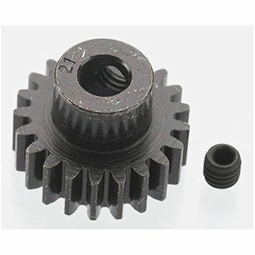 Image of Robinson Racing Blackened Steel 32P 21T 5mm Bore Pinion Gear RRP8621 (0.8M)