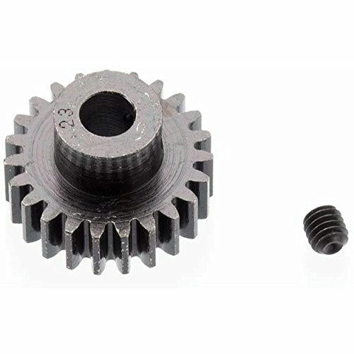 Image of Robinson Racing Blackened Steel 32P 23T 5mm Bore Pinion Gear RRP8623 (0.8M)