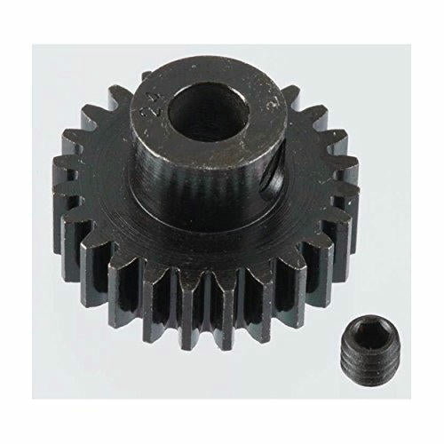 Image of Robinson Racing Blackened Steel 32P 24T 5mm Bore Pinion Gear RRP8624 (0.8M)