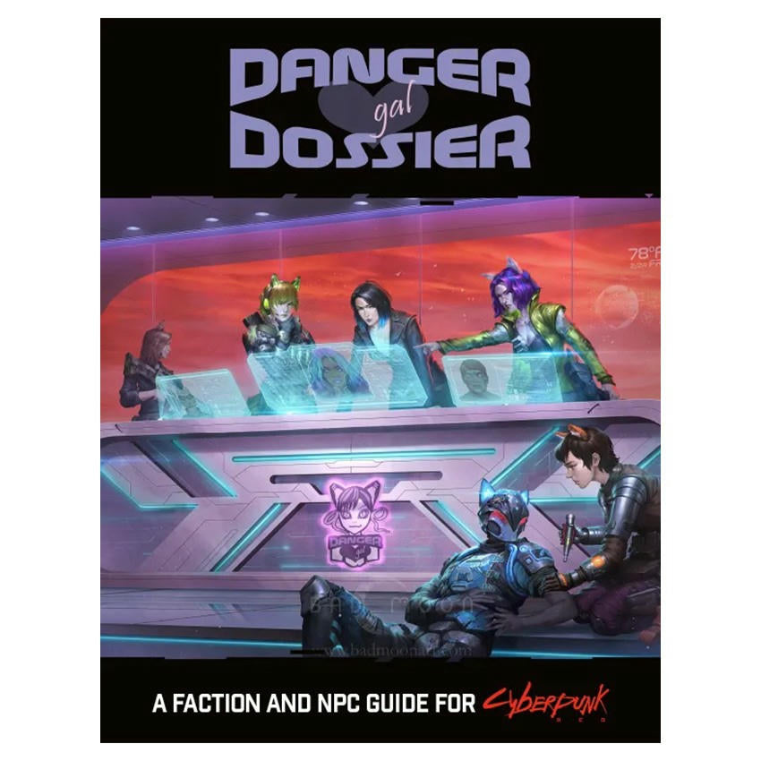 Image of Cyberpunk Red RPG Danger Gal Dossier Faction & NPC Guide RTGCR3071 Girl