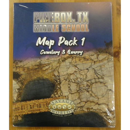 Image of Savage Worlds Pinebox, TX Middle School RPG Map Pack 1: Cemetery & Quarry 