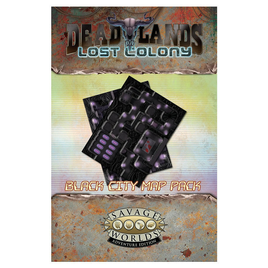 Image of Savage Worlds RPG Deadlands Lost Colony Black City Map Pack 1 S2P10807