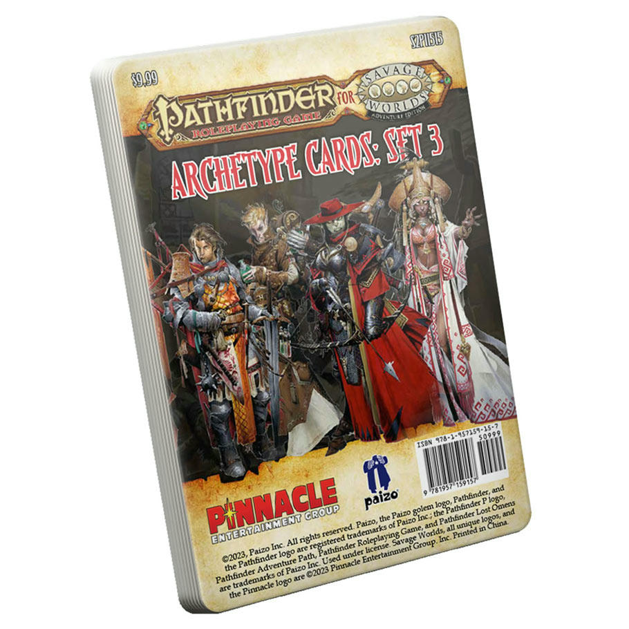 Image of Pathfinder Savage Worlds RPG Archetype Cards: Set 3 S2P11515