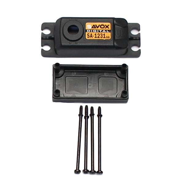Image of Savox Top and Bottom Servo Case w/ 4 Screws for SAVOX SA1231SG Servo