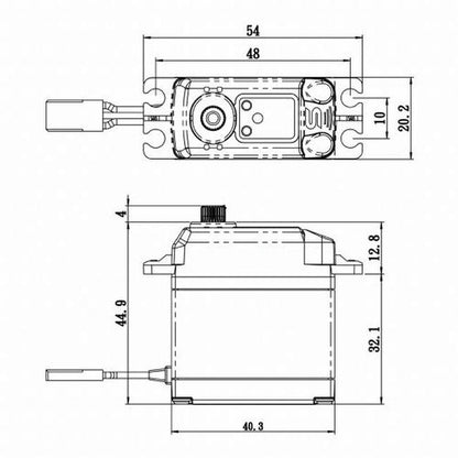 Image of Savox SA-1230SGP Coreless Digital Metal Gear Servo .16s/500 oz-in SAVSA1230SGP