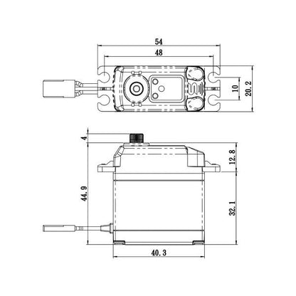 Image of Coreless Digital Servo 0.14sec / 444.4oz @ 6V