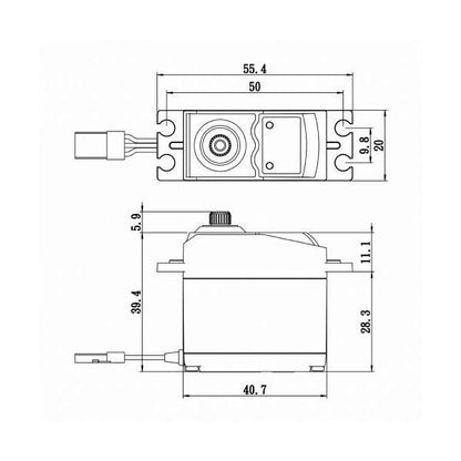 Image of Standard Digital Servo 0.19sec / 145oz @ 6.0V