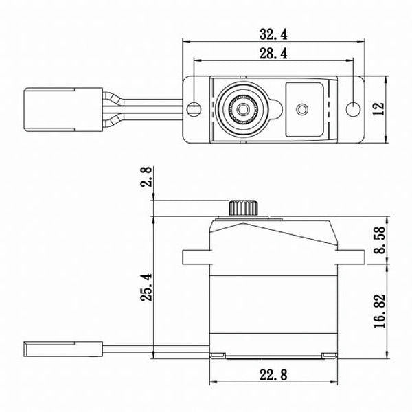 Image of Savox SH-0263MGP PLUS Metal Gear Digital Micro Servo .10/30.6oz-in SSR