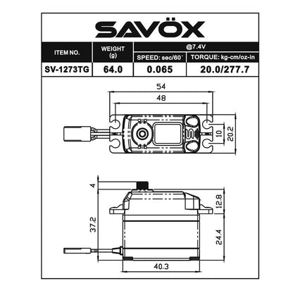 Image of High Voltage Coreless Digital Servo 0.055sec/347.2oz @ 8.4V