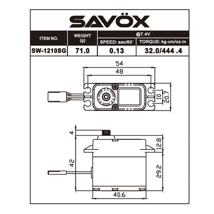 Image of Waterproof Coreless Digital Servo 0.13sec / 444.4 @ 7.4V