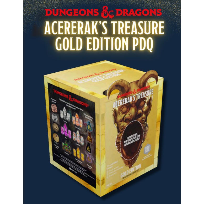 Image of Dungeons & Dragons: Acererak's Treasure Blind Box Display - Gold Edition (25)