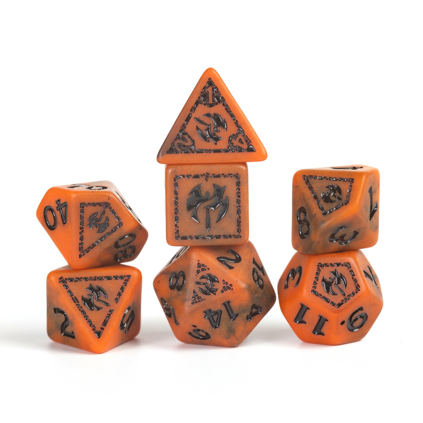Image of Dungeons &amp; Dragons: Adventure Dice - Barbarian Orange
