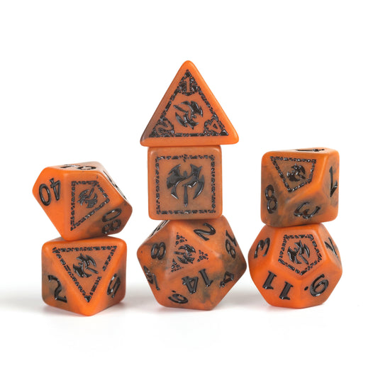Image of Dungeons &amp; Dragons: Adventure Dice - Barbarian Orange