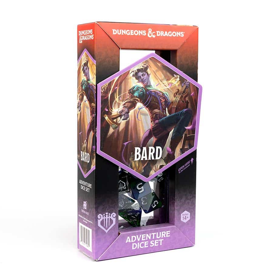Dungeons & Dragons: Adventure Dice - Bard Blue (NEW)