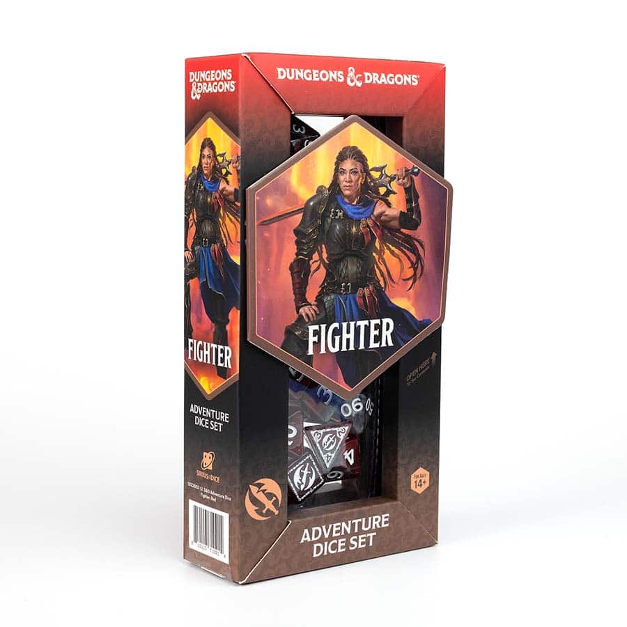 D&D Adventure Dice - Fighter Red (NEW)