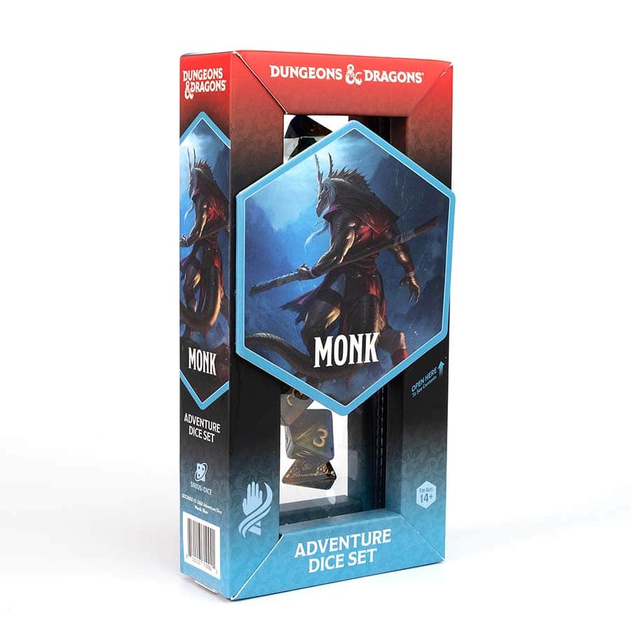 Dungeons & Dragons: Adventure Dice - Monk Blue (NEW)
