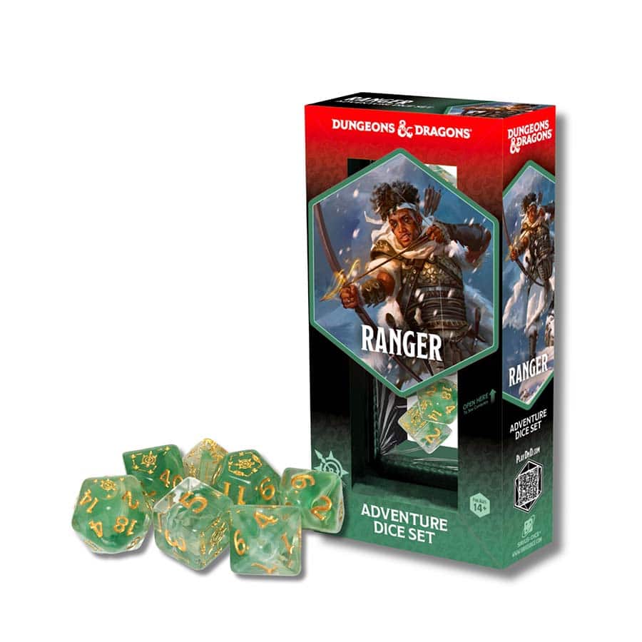 Dungeons & Dragons: Adventure Dice - Ranger, White & Green