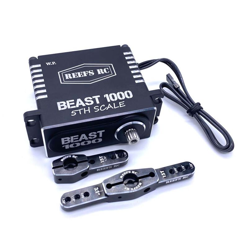 Beast 1000 1/5th Scale High Torque, High Speed Brushless Servo w/ Aluminum Horns
