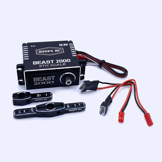 Beast 2000 1/5th Scale High Torque, High Speed Brushless Servo w/ Aluminum Horns