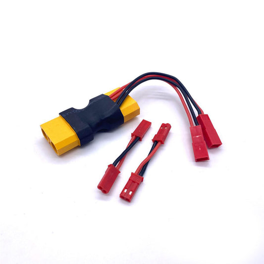 Image of XT90 Dual JST Connector w/ 2 Male-Male Adaptors