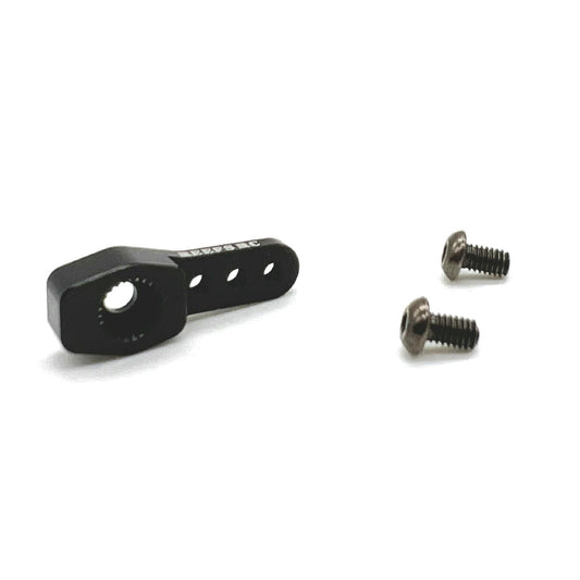Image of Reef R/C 25T 19mm SHorty Black Alloy Micro Servo Horn SEHREEFS131 fits 99Micro