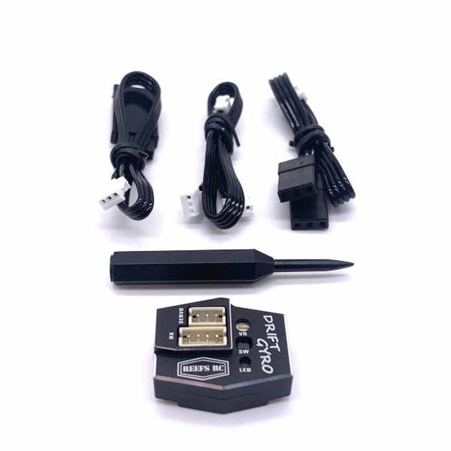 Image of Reef R/C Black Drift Gyro for 1/10 and Mini Scale RC Drift Cars SEHREEFS142
