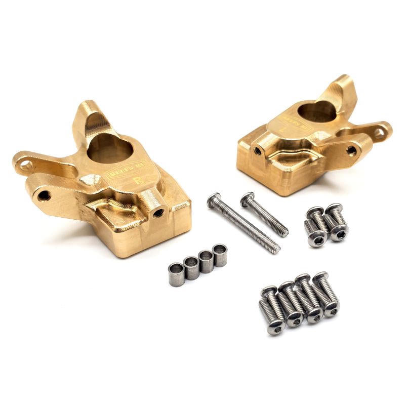 Image of Brass Portal Knuckle Set, for SCXPro / Capra / SCX10.3