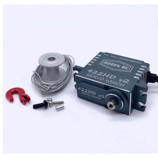 422HDv2 Servo Winch High Torque Digital Coreless w/ Built In Preprogrammed Winch Controller