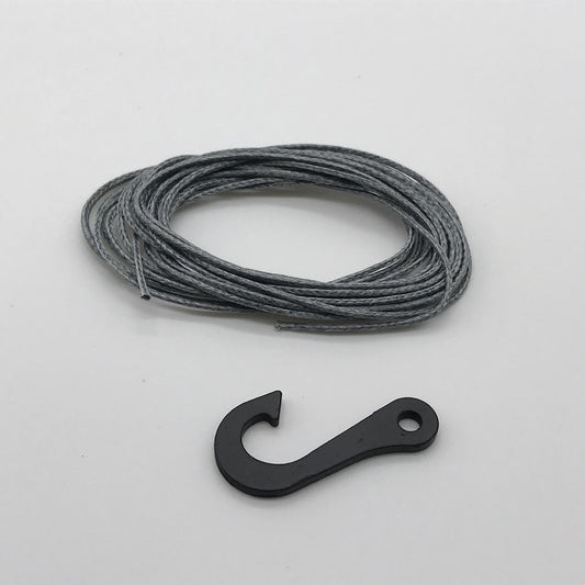 Image of Synthetic Winch Line w/ Steel Hook