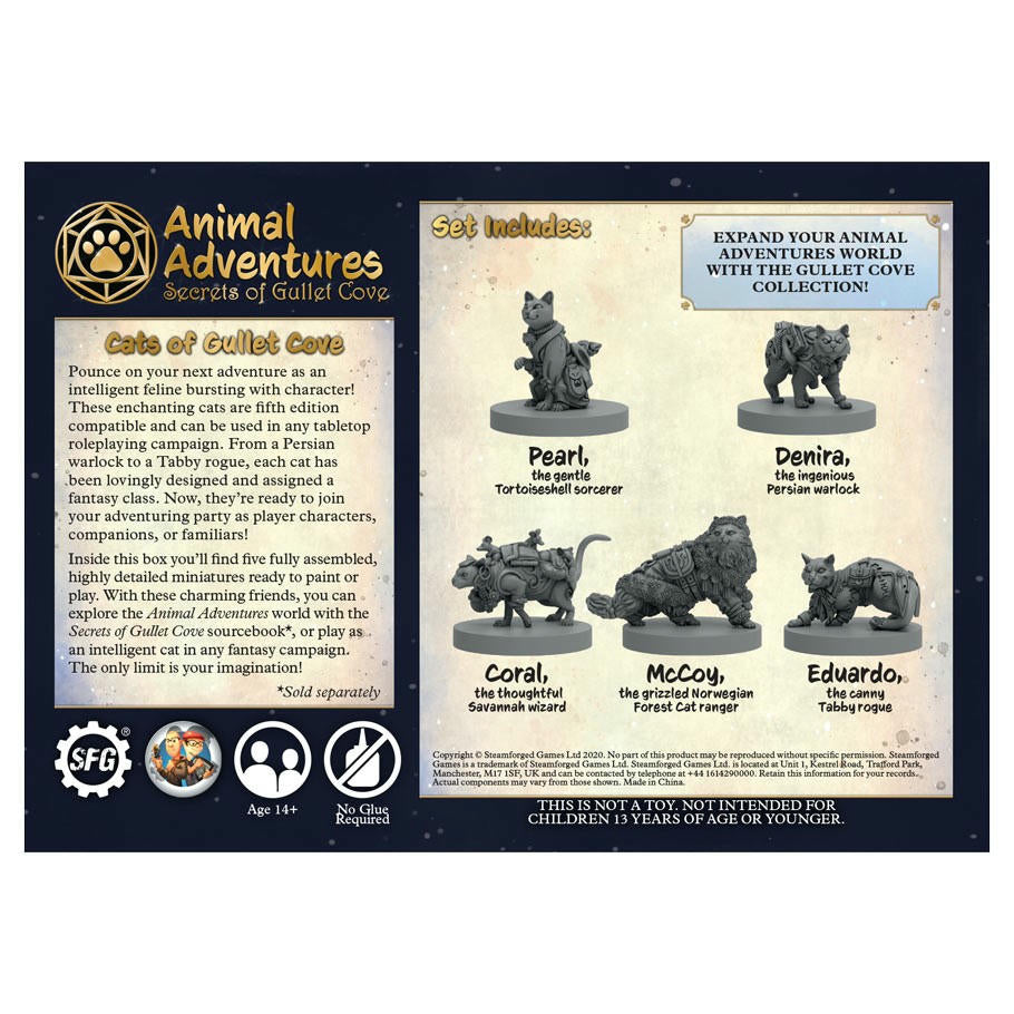 Image of Animal Adventures: Secrets of Gullet Cove: Cats of Gullet Cover SFLAAGC-003