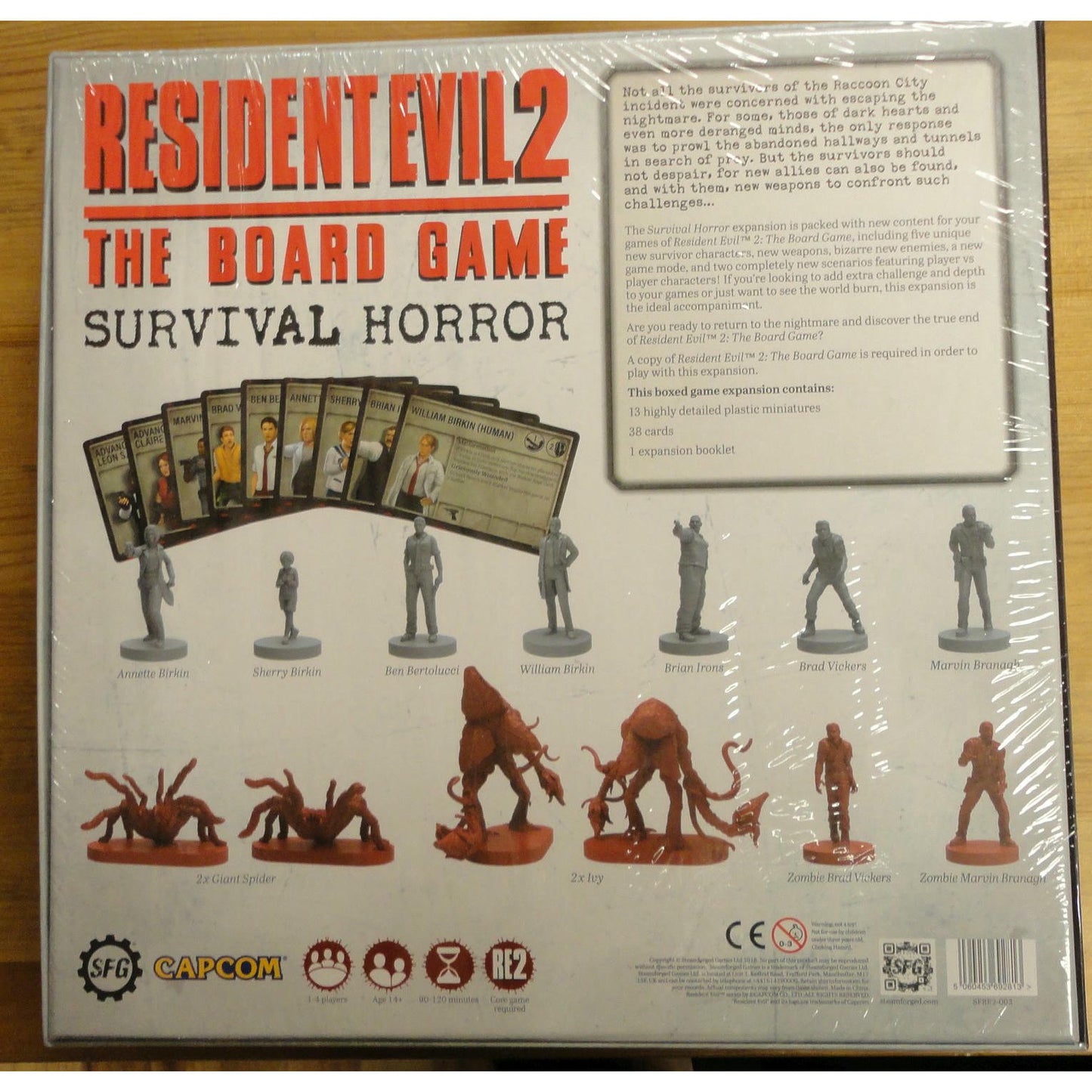 Image of Resident Evil 2 Board Game: Survival Horror Expansion Steam Forged Games 