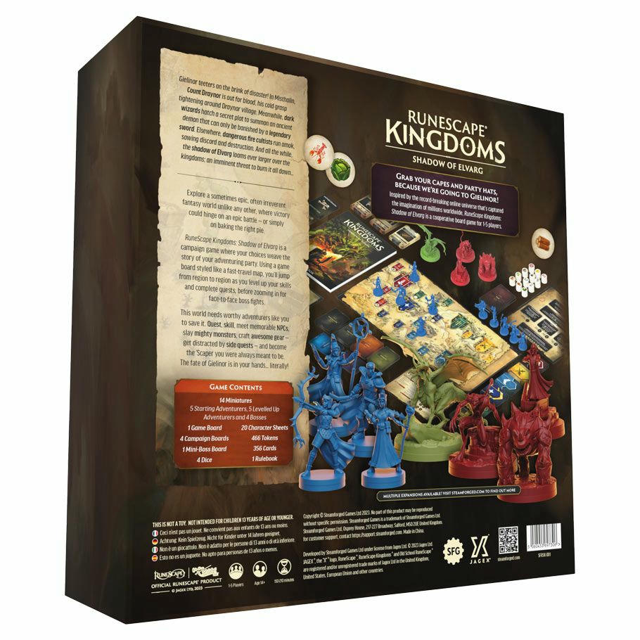 Image of Runescape Kingdoms: Shadow of Elvarg board game SFLRSK-001