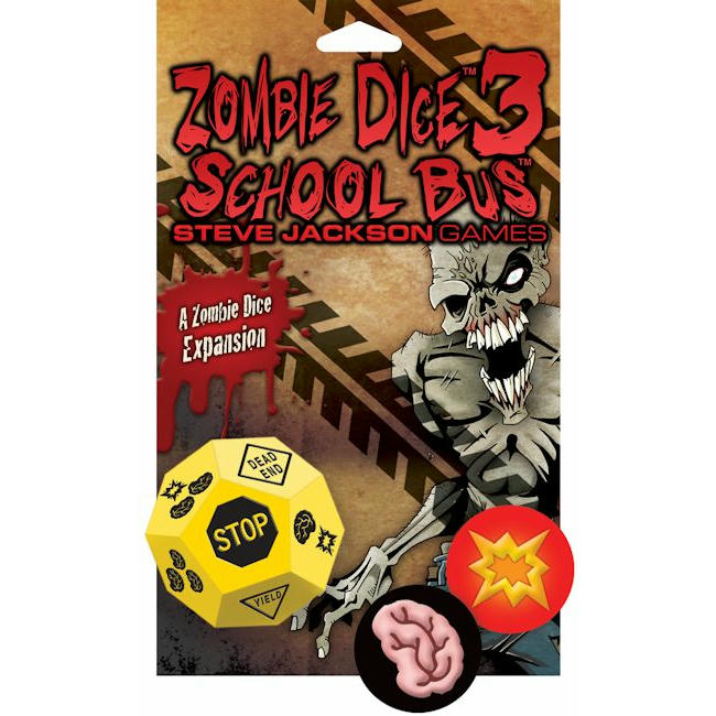 Image of Zombie Dice 3: School Bus Expansion Set by Steve Jackson Games SJG131334