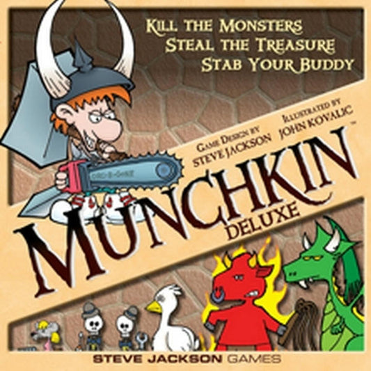 Image of Munchkin Deluxe Fantasy Card Game - Kill the Monsters! Steal the Treasure! 