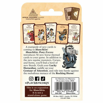 Image of Munchkin Card Game: Pony Excess Expansion Set SJG1587