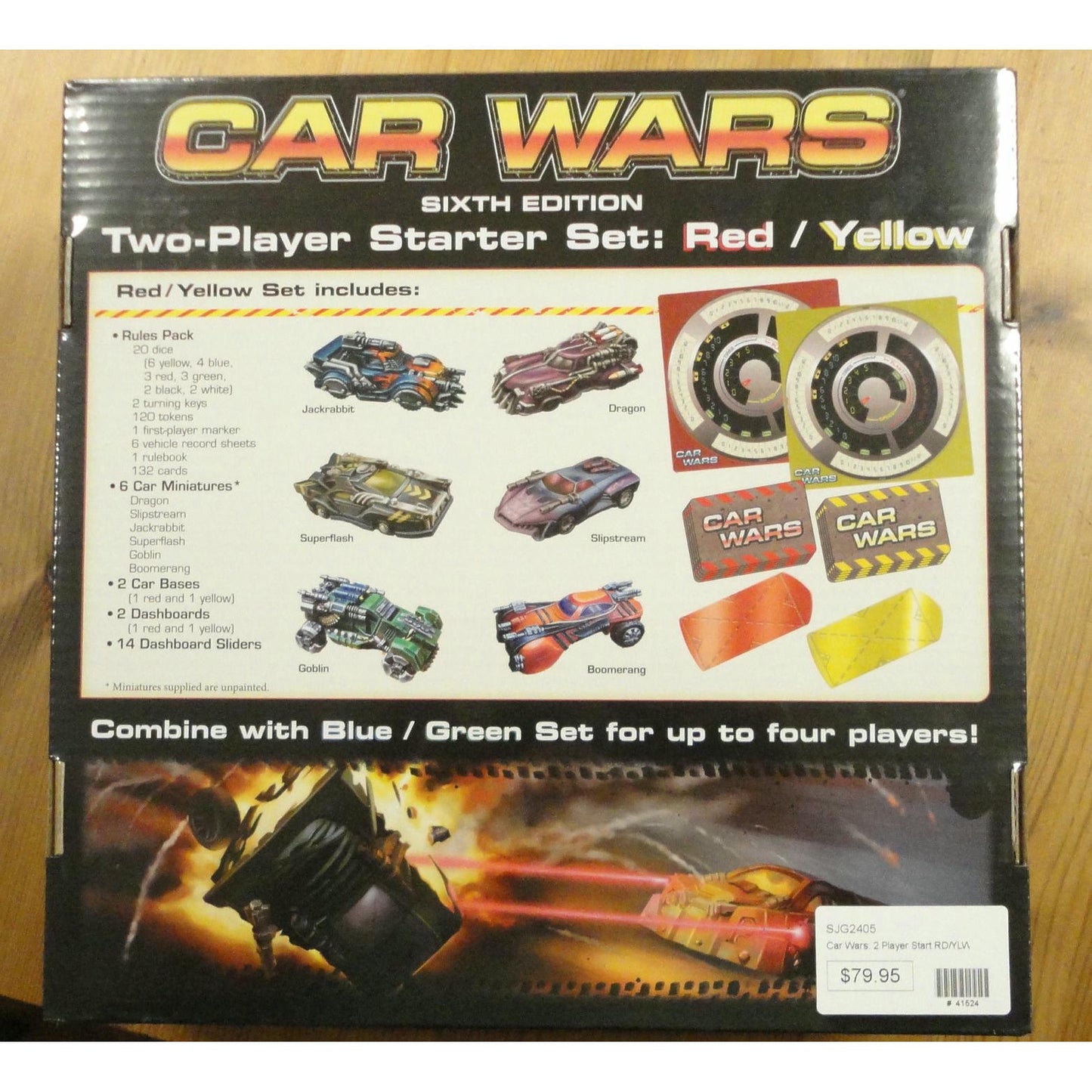 Image of Car Wars Sixth Edition 2-Player Starter Set (Red/Yellow) SJG2405
