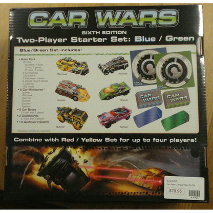 Image of Car Wars Sixth Edition 2-Player Starter Set (Blue/Green) SJG2406