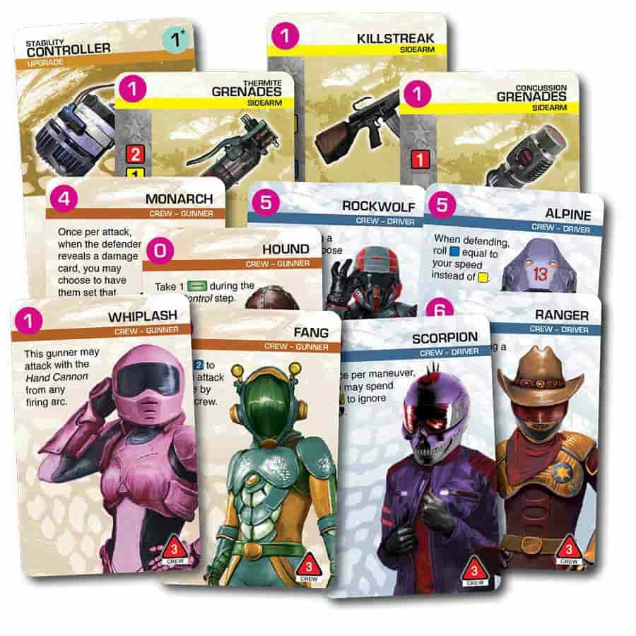 Image of Car Wars Sixth Edition Crew Pack Expansion Steve Jackson Games SJG2414