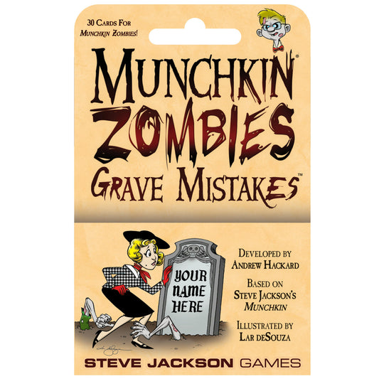 Image of Munchkin Zombies Grave Mistakes Expansion by Steve Jackson Games SJG4266