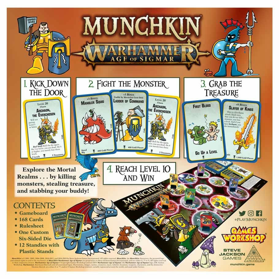 Image of Munchkin: Warhammer Age of Sigmar Board Game by Steve Jackson Games SJG4484