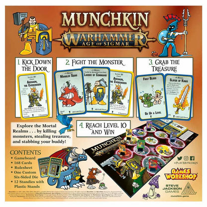 Image of Munchkin: Warhammer Age of Sigmar Board Game by Steve Jackson Games SJG4484