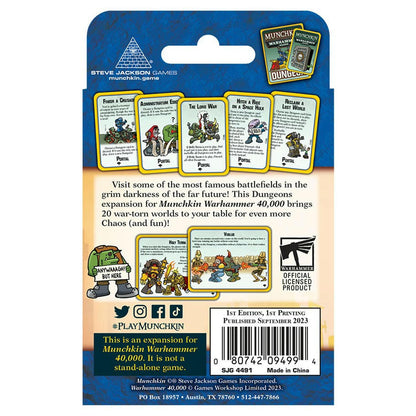 Image of Munchkin Warhammer 40K 40,000 Storming the Warp Expansion Steve Jackson