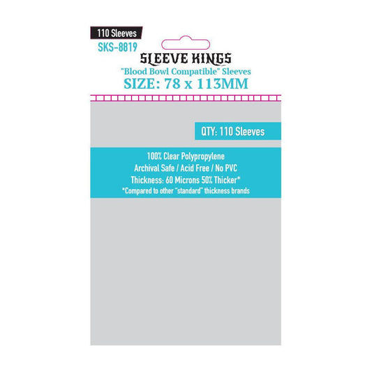 Blood Bowl Compatible Sleeves 78 x 113mm (110)