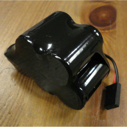 Image of 1600mAh 6.0V 2/3A Hump Receiver NiMH Battery Pack w/Universal 3-pin